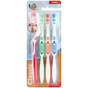 Cepillo de Dientes Duro Soft Carrefour 4 Ud.