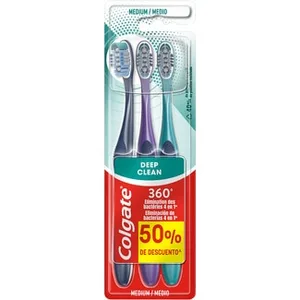 Cepillo Dental Deep Clean 360 º 4 en 1 Mediom Colgate