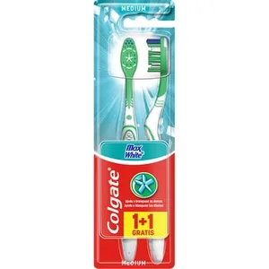Cepillo Dental Max White Medio + 1 Unidad Gratis Colgate