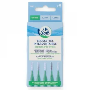 Cepillo Interdental 0,9 MM Soft Carrefour 5 Ud.