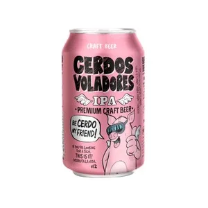 Cerdos Voladores Cerveza Rubia Lata 33 Cl. 330 ML