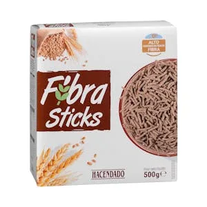Cereales con Salvado de Trigo Fibra Sticks Hacendado 0.5 KG