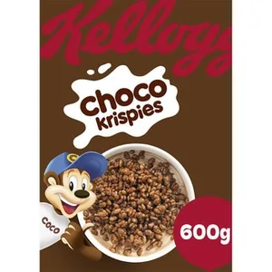 Cereales de Desayuno Arroz Chocolateados sin Aceite de Palma Kellogg's Choco Krispies 600 G