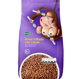 Cereales de Desayuno de Arroz Inflado con Cacao sin Gluten  el Corte Ingles 500 G