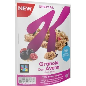 Cereales de Desayuno en Granola con Avena 72% Integral y Arándanos  Kellogg's Special K 320 G