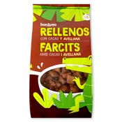 Cereales de Maíz y Arroz Rellenos de Cacao y Avellana