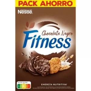 Cereales de Trigo Integral y Arroz con Chocolate Negro Fitness Nestlé 540 G.