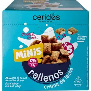 Cereales Mini Rellenos Crema de Leche 175 Gr