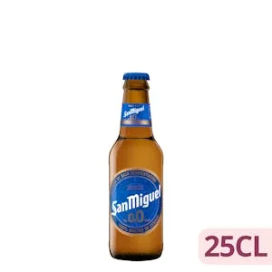 Cerveza 0,0% sin Alcohol San Miguel 0.25 L