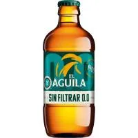 Cerveza 0,0 sin Filtrar el Aguila, Botellín 33 Cl