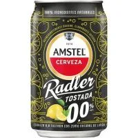 Cerveza 0.0 Tostada Amstel Radler, Lata 33 Cl