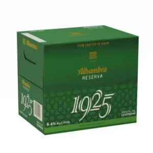 Cerveza Alhambra Reserva 1925 Pack de 12 Botellas de 33 Cl.