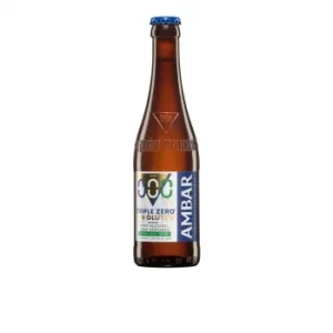 Cerveza Ambar 0,0 sin Alcohol sin Gluten Botella 33 Cl.