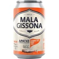 Cerveza Apatxe APA Mala Gissona, Lata 33 Cl