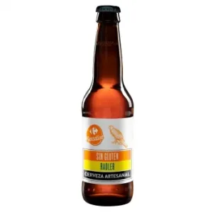 Cerveza Artesana Carrefour Sensation Radler sin Gluten Botella 33 Cl.