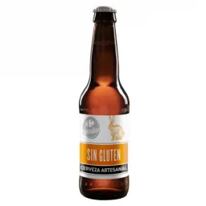 Cerveza Artesana Carrefour Sensation sin Gluten Botella 33 Cl.
