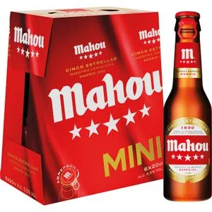 Cerveza Botella Pack de 6 Botellas 6 X 0,2 L