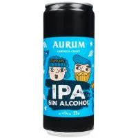 Cerveza Craft IPA sin Alcohol Aurum, Lata 33 Cl