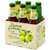 Cerveza de Limón Damm Lemon, Pack Botellín 6x25 Cl