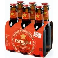 Cerveza Easy Open Estrella Damm, Pack Botellín 6x20 Cl