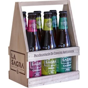 Cerveza Especialidades 6 en Cesta de Madera la Sagra