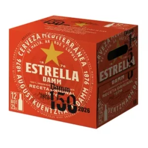 Cerveza Estrella Damm Mediterránea Pack 12 Botellas 25 Cl.