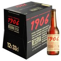 Cerveza Extra Reserva Especial 1906, Pack Botellín 12x33 Cl