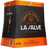 Cerveza Lager Auténtica la Salve Bilbao, Pack Botellín 6x25 Cl