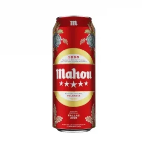 Cerveza Mahou 5 Estrellas Lata 50 Cl.