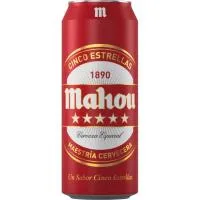 Cerveza Mahou 5 Estrellas, Lata 50 Cl