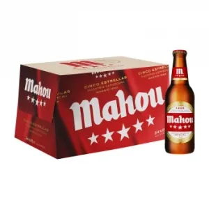 Cerveza Mahou 5 Estrellas Pack 24 Botellas 25 Cl.