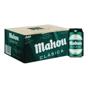 Cerveza Mahou Clásica Pack de 12 Latas de 33 Cl.