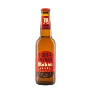 Cerveza Mahou sin Filtrar Botella 33 Cl.