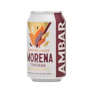 Ambar Cerveza Morena Lata de 33 Cl. 330 ML