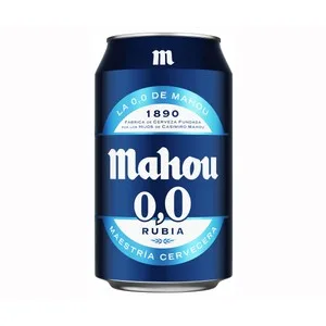 Mahou Cerveza Rubia 0,0 % Lata 33 Cl. 330 ML