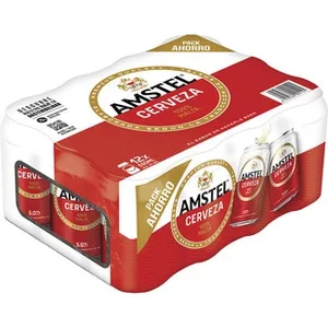 Cerveza Rubia 100% Malta Pack 12 Amstel