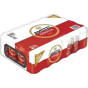 Cerveza Rubia 100% Malta Pack 24 Amstel
