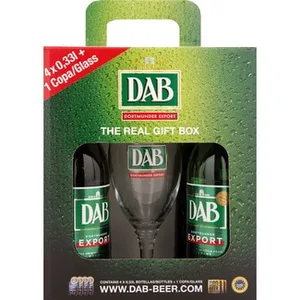 Cerveza Rubia Alemana Pack 4 + Copa DAB