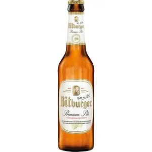 Cerveza Rubia Alemana Tipo Pilsner Bitburger