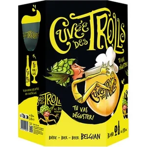 Cerveza Rubia Belga Estuche 5 + Vaso Cuvee DES Trolls