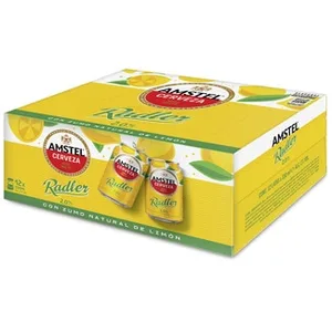 Cerveza Rubia con Zumo Natural de Limón Pack 12  Amstel Radler 33 CL