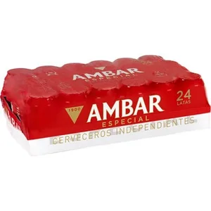 Cerveza Rubia Especial Tipo Lager Pack 24 Ambar