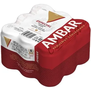 Cerveza Rubia Especial Tipo Lager Pack 9 Ambar