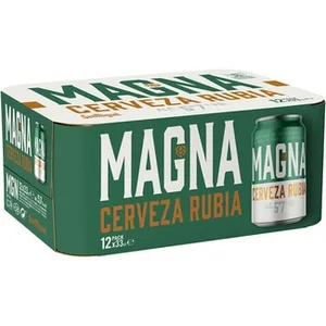 Cerveza Rubia Golden Lager Lupulación 3 Tiempos Pack 12 SAN Miguel Magna