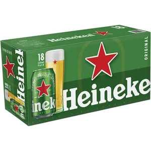 Cerveza Rubia Lager Holandesa Pack 18  Heineken 33 CL