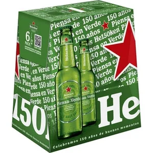 Cerveza Rubia Lager Holandesa Pack 6 Heineken
