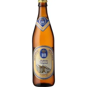 Cerveza Rubia Original Alemana  Hofbräu München 50 CL