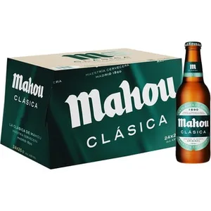 Cerveza Rubia Original Pack 24  Mahou Clasica 25 CL