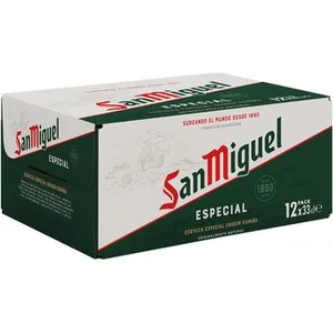Cerveza Rubia Especial Pack 12  SAN Miguel 33 CL
