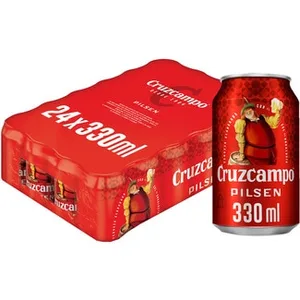 Cerveza Rubia Tipo Pilsen Pack 24 Cruzcampo
